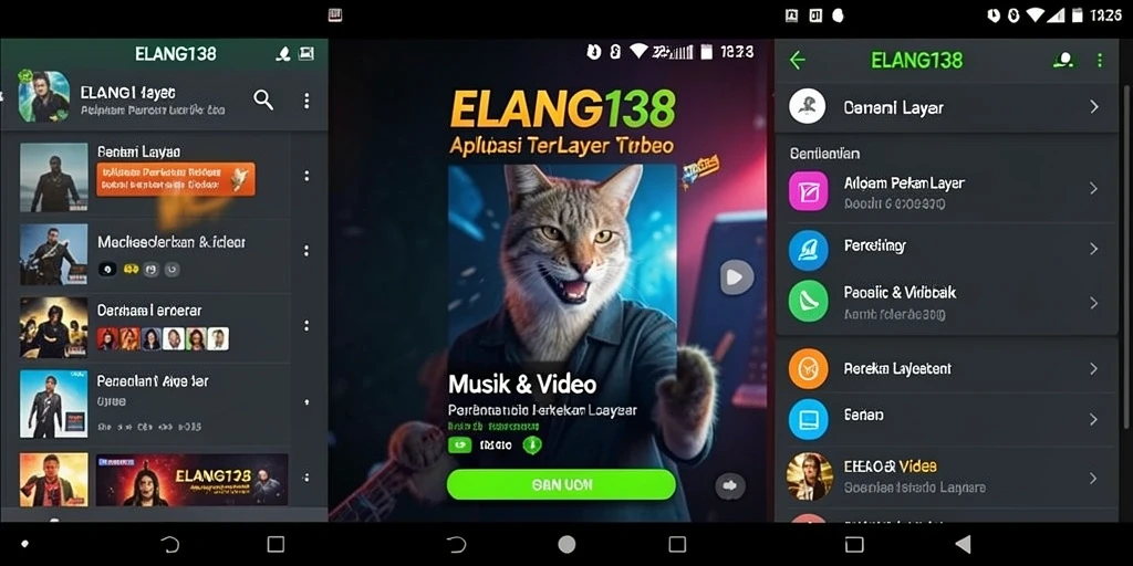 Tampilan antarmuka ELANG138 saat merekam layar dengan fitur lengkap.