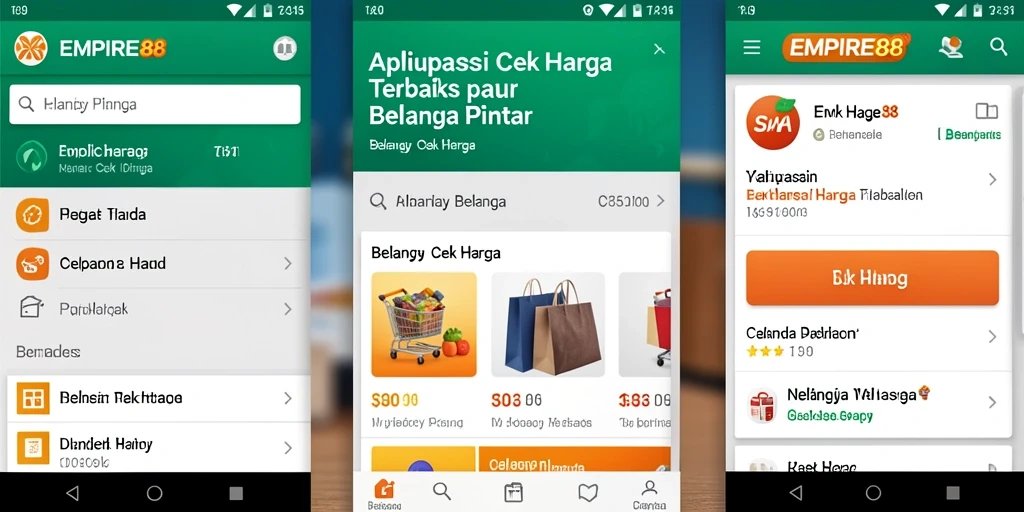 Tampilan antarmuka dan fungsi Cek Harga EMPIRE88 yang menarik dan informatif.