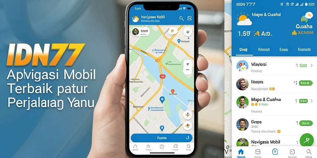 Tampilan antarmuka utama IDN777 dengan petunjuk arah yang jelas.