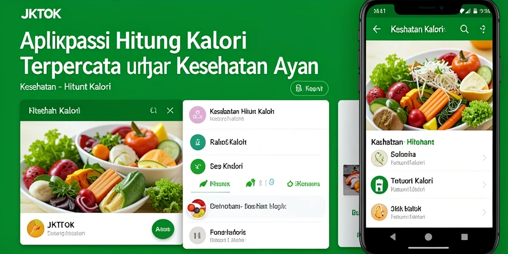 Antarmuka JKTOK yang sederhana untuk menghitung kalori secara efektif.